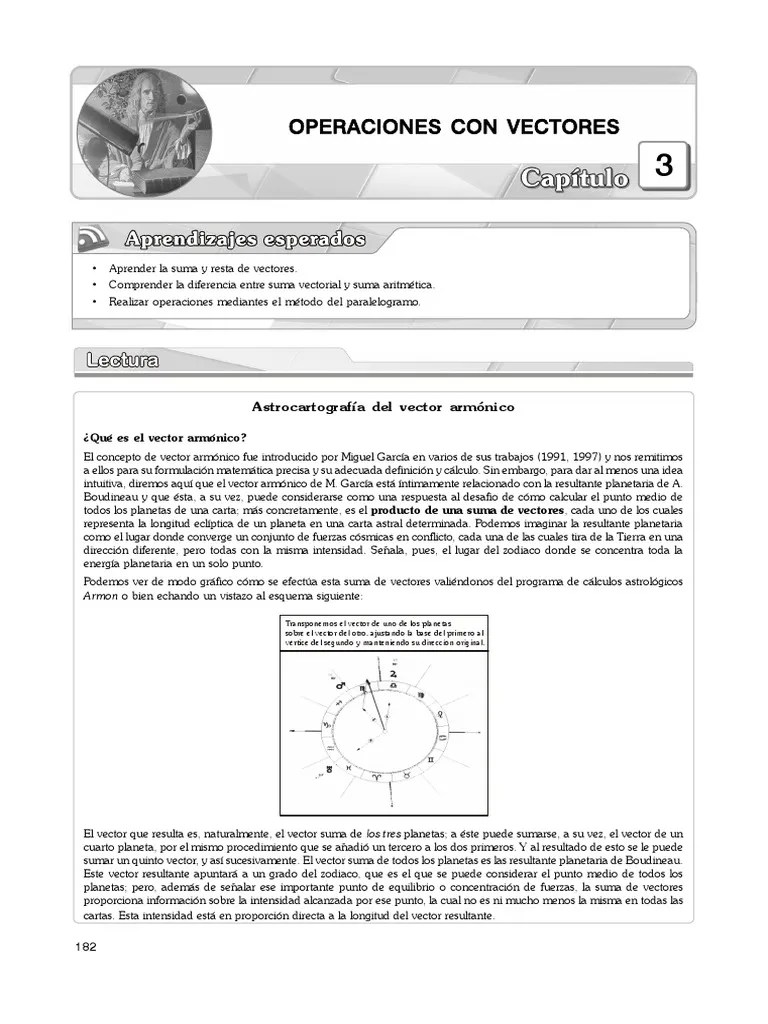 03 Operaciones Con Vectores | Descargar Gratis PDF | Vector Euclidiano | Impulso