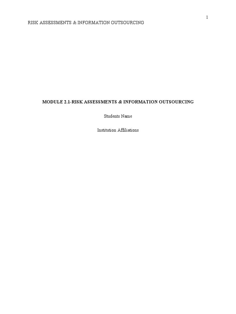Module 2.1 - Risk - Assessments - Edited | PDF | Risk Assessment | Risk