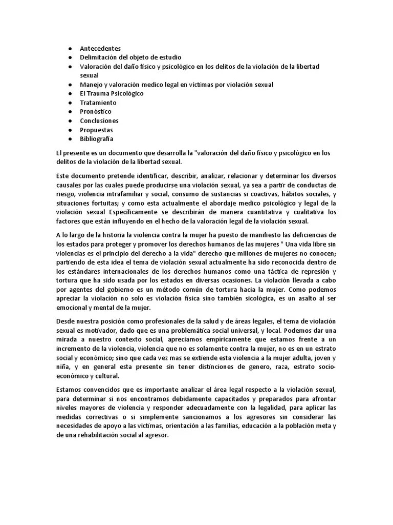 Violacion Sexual | PDF | Violación | La Violencia Contra Las Mujeres