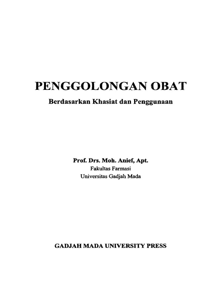 Penggolongan Obat Berdasarkan Khasiat Dan Penggunaan | PDF