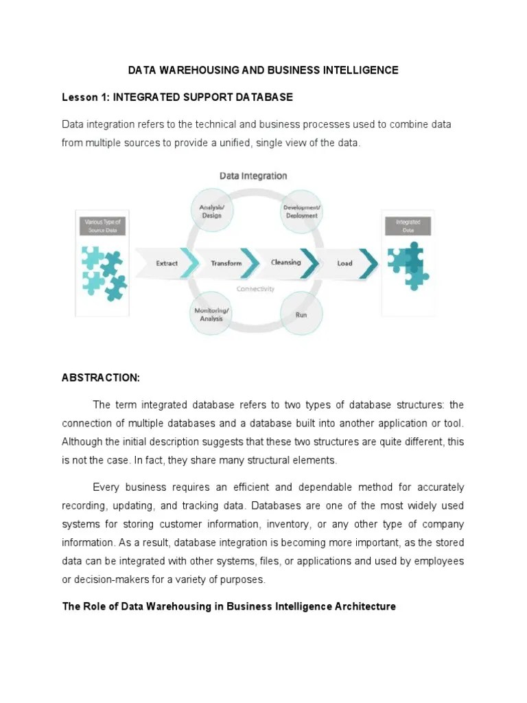 Data Warehousing And Business Intelligence | PDF | Business ...