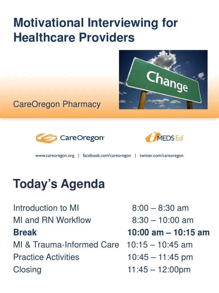 Medsed Motivational Interviewing | PDF | Psychological Trauma | Cognition