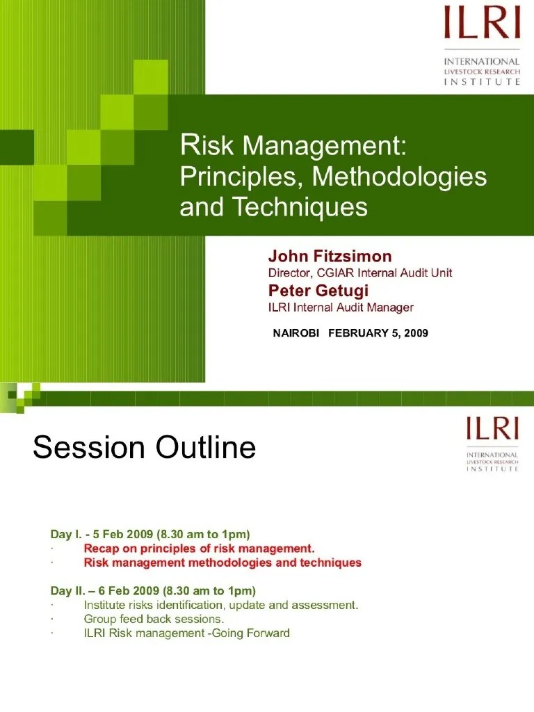 Risk Management Principles | PDF