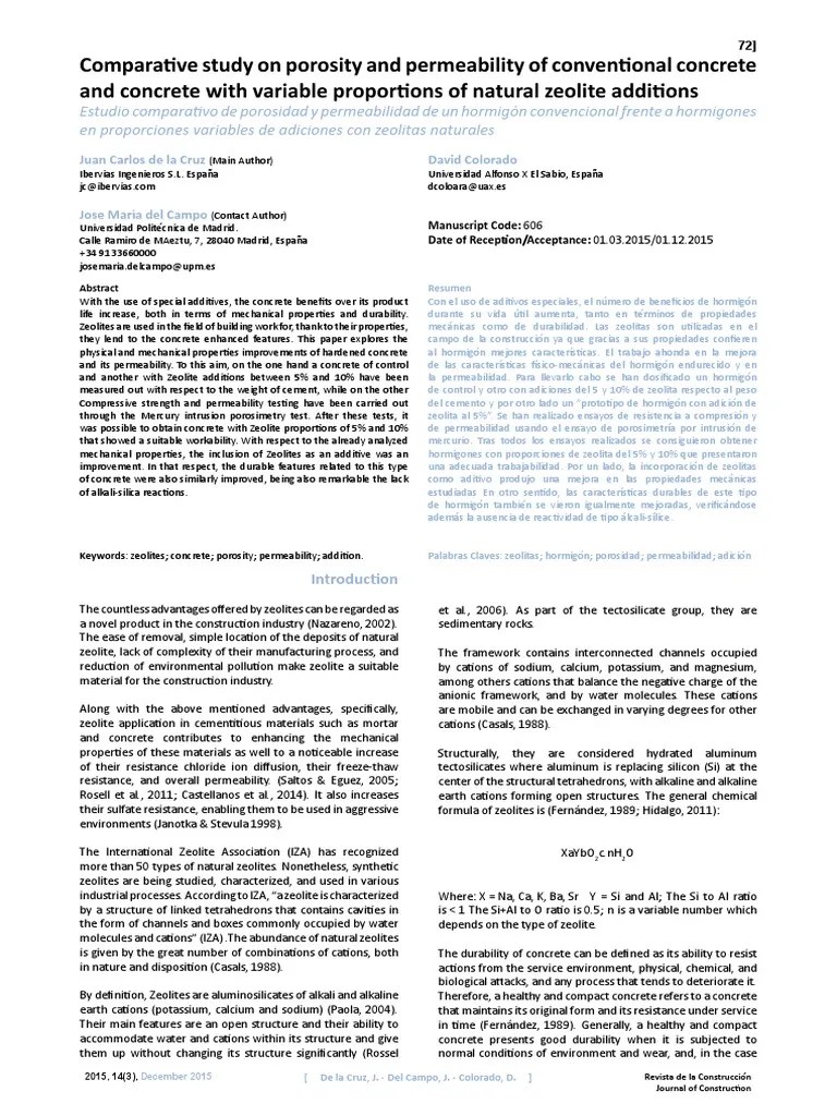 Comparative Study On Porosity And Permeability Of Conventional Concrete | Descargar Gratis PDF ...