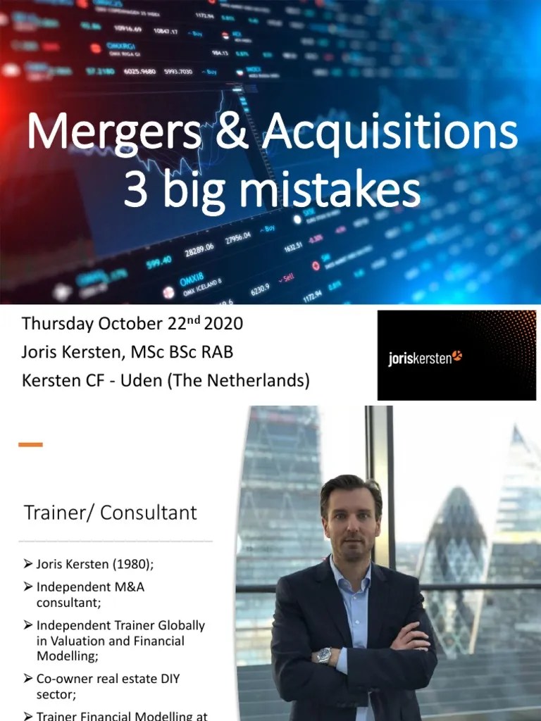 3 Big Mistake In M&A | Download Free PDF | Mergers And Acquisitions ...