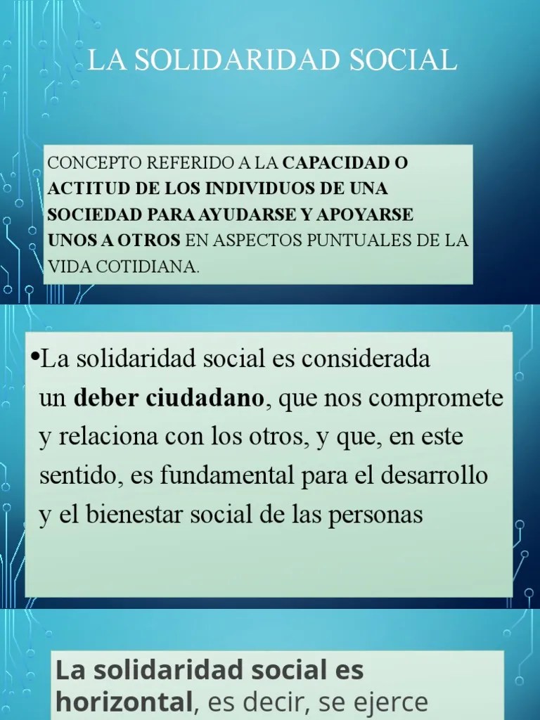 La Solidaridad Social | PDF