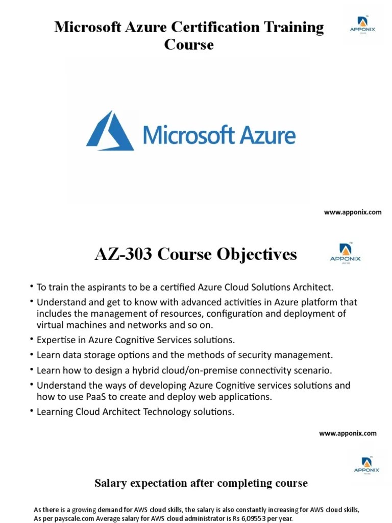 Microsoft Azure Certification Training Course | PDF | Cloud Computing ...