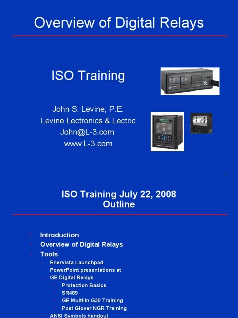 GE Digital Relays | PDF | Relay | Digital Signal Processor