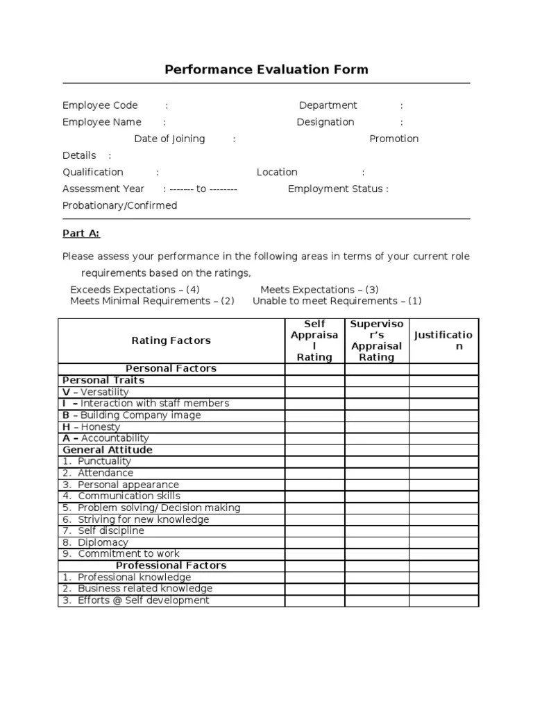 Performance Appraisal | PDF | Performance Appraisal | Employment