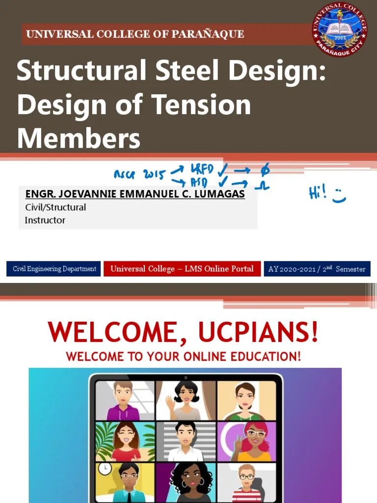 Design Of Tension Members | PDF | Strength Of Materials | Stress ...