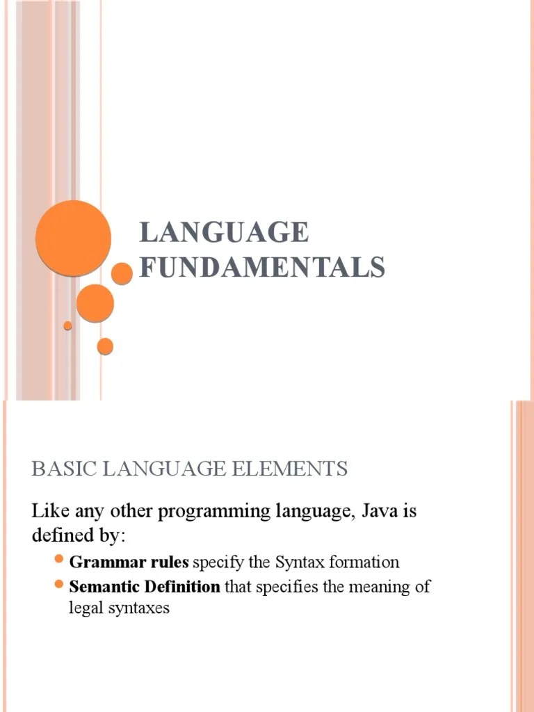 2 Java Language Fundamentals | PDF | Reserved Word | Data Type