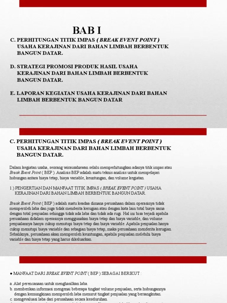 Bab I Poin C, D Dan e Pkwu SMT 1 KLS Xi | PDF