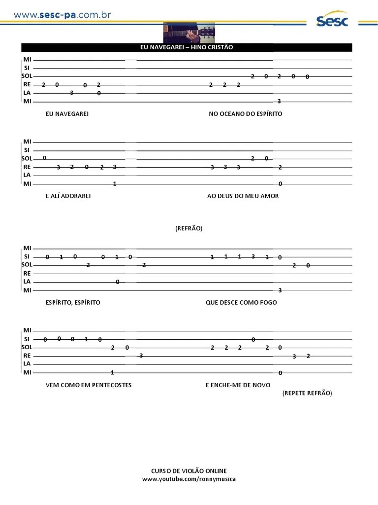Eu Navegarei - Tablatura Digital | PDF