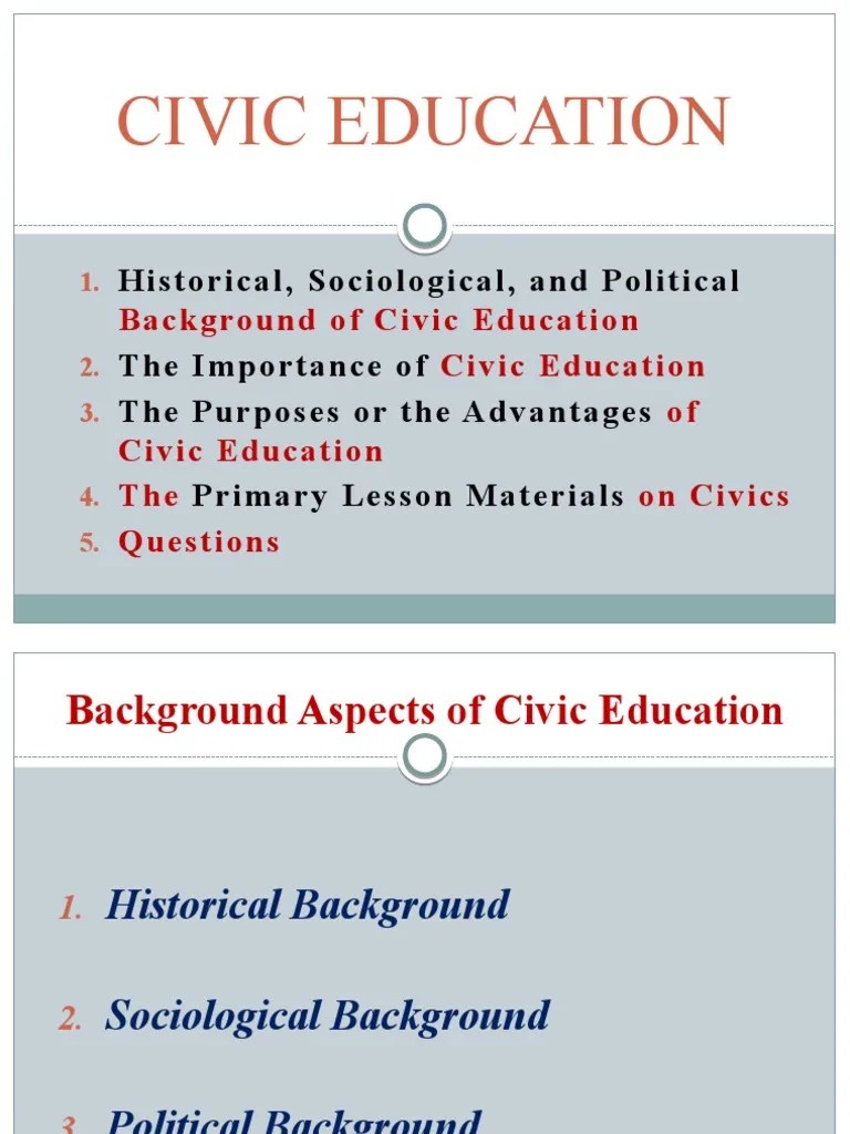 Introduction To Civics Edu | PDF | Civics | Citizenship
