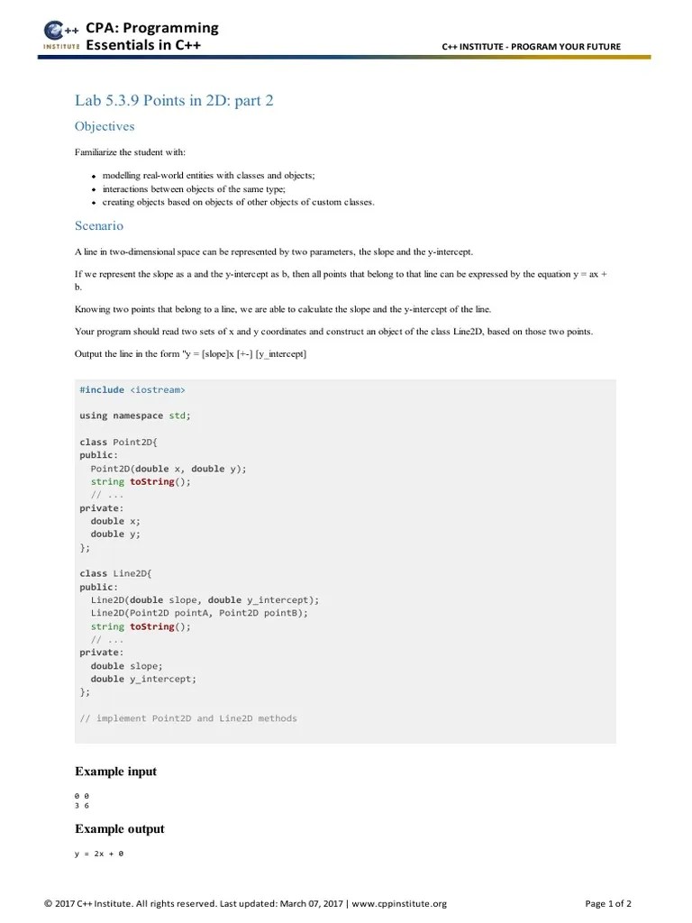Cpa Programming Essentials In C Lab 8 4 1 Operators Complex Classes Pdf Class Computer - Download Ultra HD Minimal Illustration | Full HD