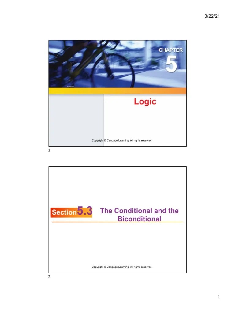 Logic 5.3 | Descargar Gratis PDF | If And Only If | Truth