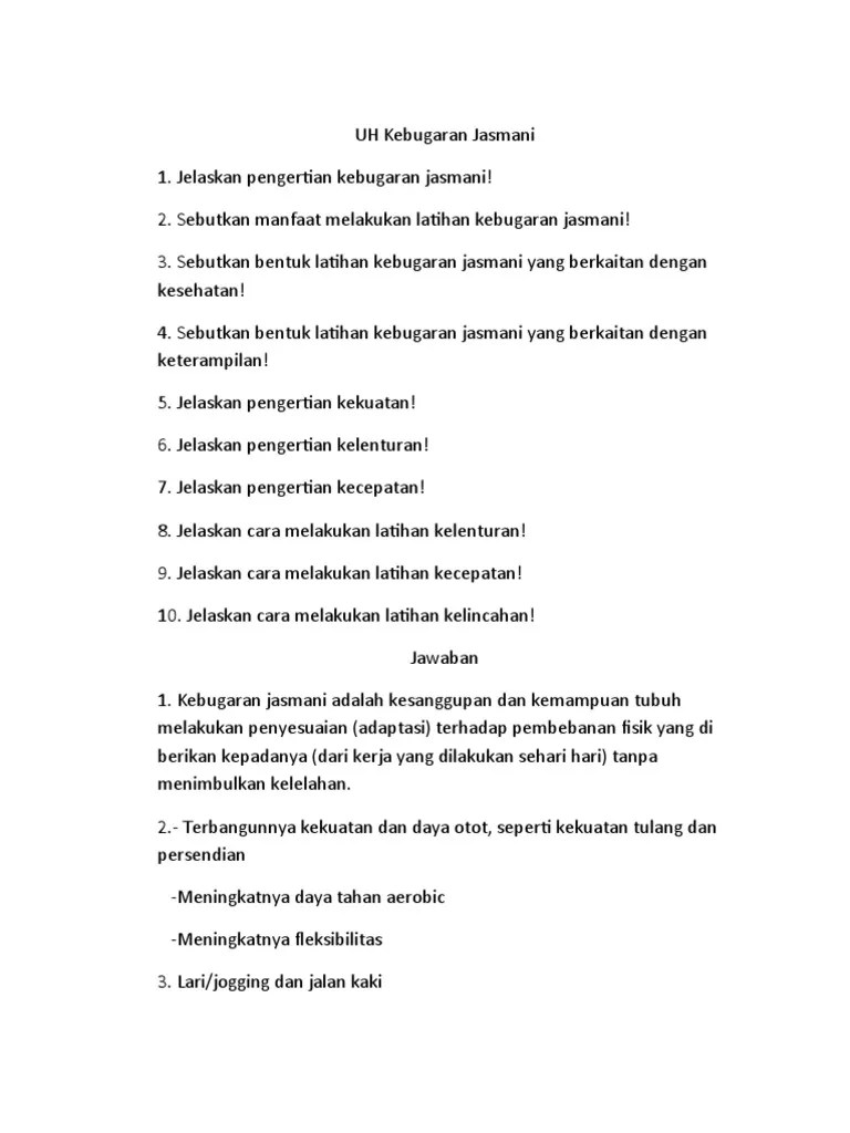 UH Kebugaran Jasmani Rossa A.P 27 9C | PDF