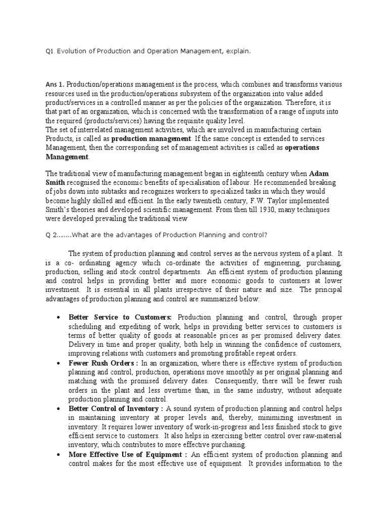 Production And Operation Management | PDF | New Product Development | Market (Economics)