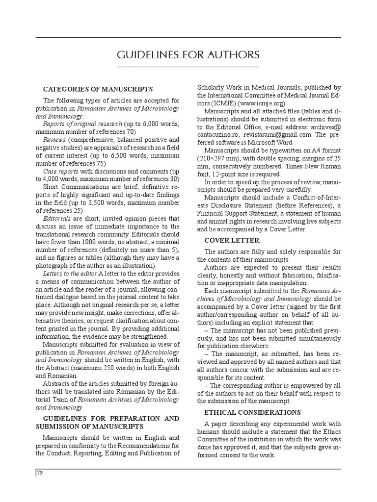 Guidelines archives 2020