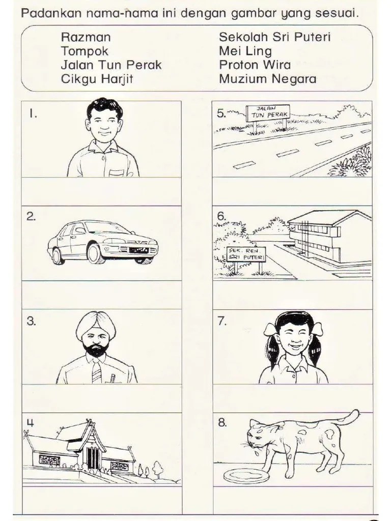 Latihan kata nama am dan khas tahun 1 pdf malay language, reading worksheets, kindergarten. Latihan Bm Tahun 1 Kata Nama Khas Pdf