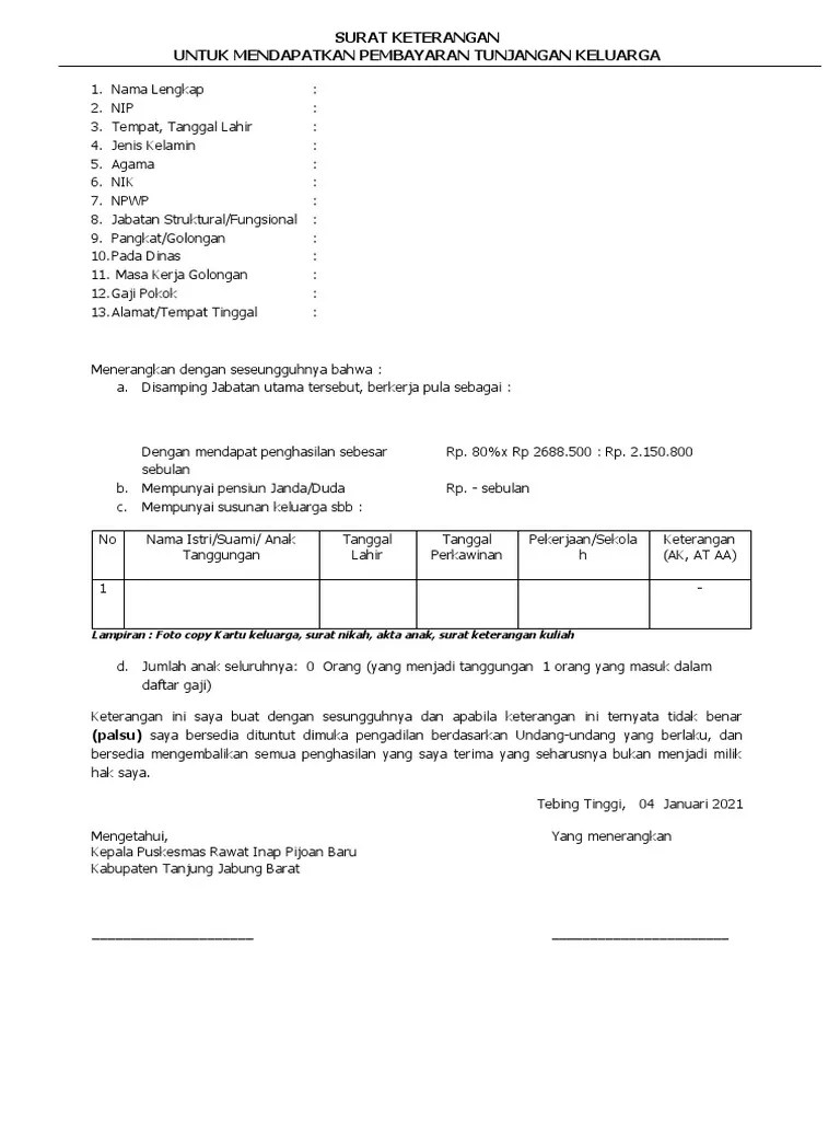 Format Kp4 2020 | PDF