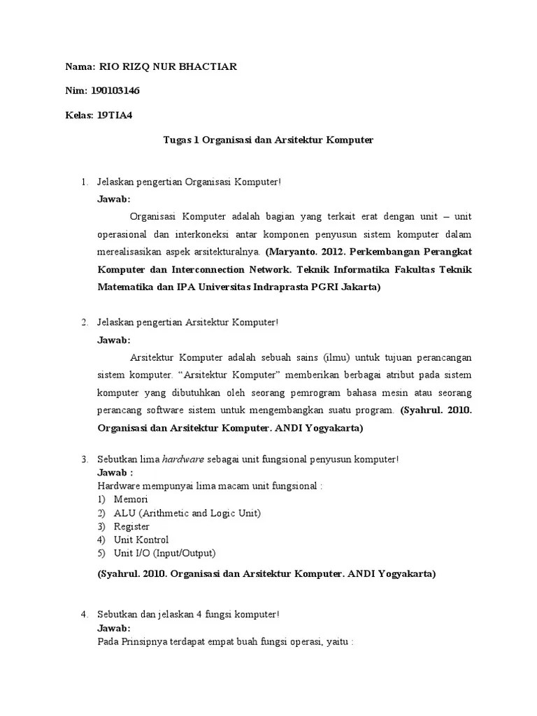 TUGAS ODAK RIO RIZQ NUR BHACTIAR,190103146-dikonversi | PDF