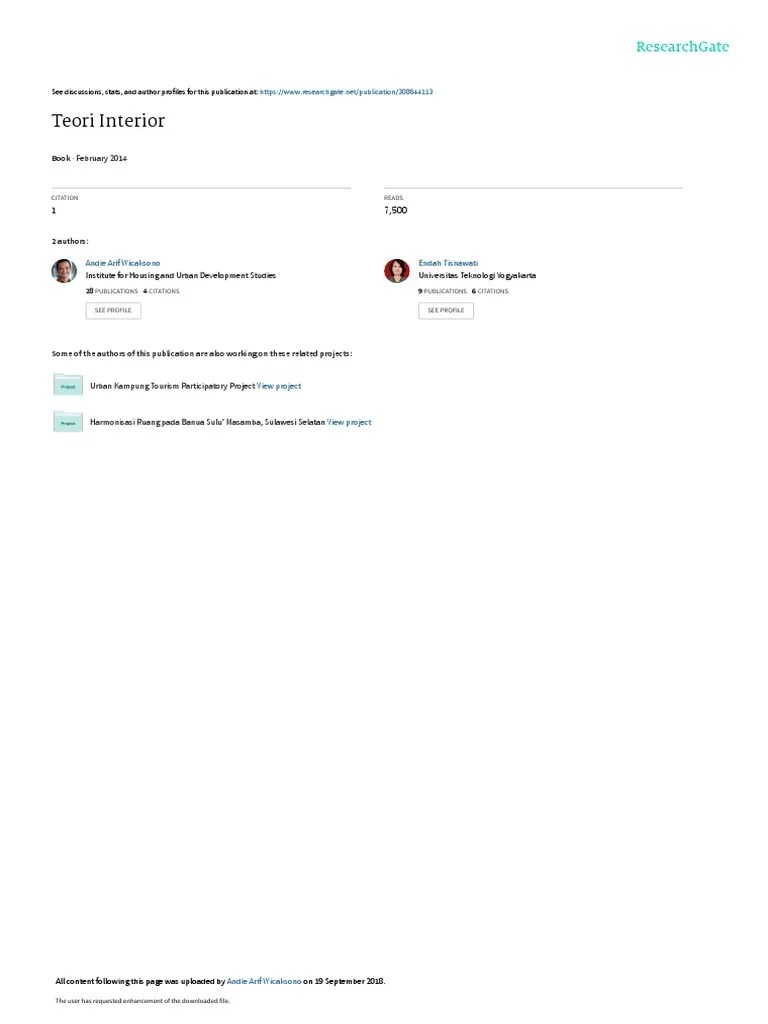 Interior Design Theory: Insights Into Interior Spaces From Two ...