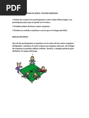 Juego Las 4 Esquinas Instrucciones : Un Manual De Juegos De Patio Para Los Mas Pequenos Lenguaje Primero De Secundaria Nte Mx Recursos Educativos En Linea