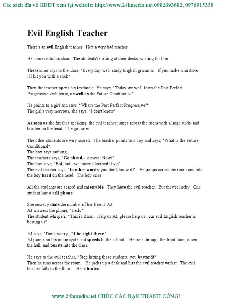 Penanda wacana / discourse markers contoh / examples: 1 Evil English Teacher Pdf