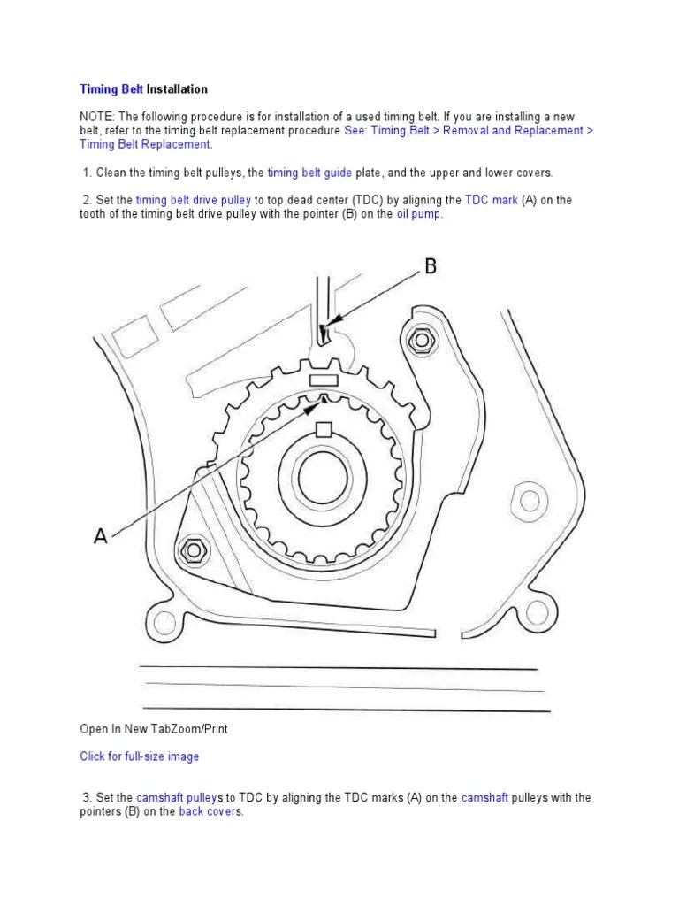 Timing Belt Installation | Download Free PDF | Belt (Mechanical) | Vehicles