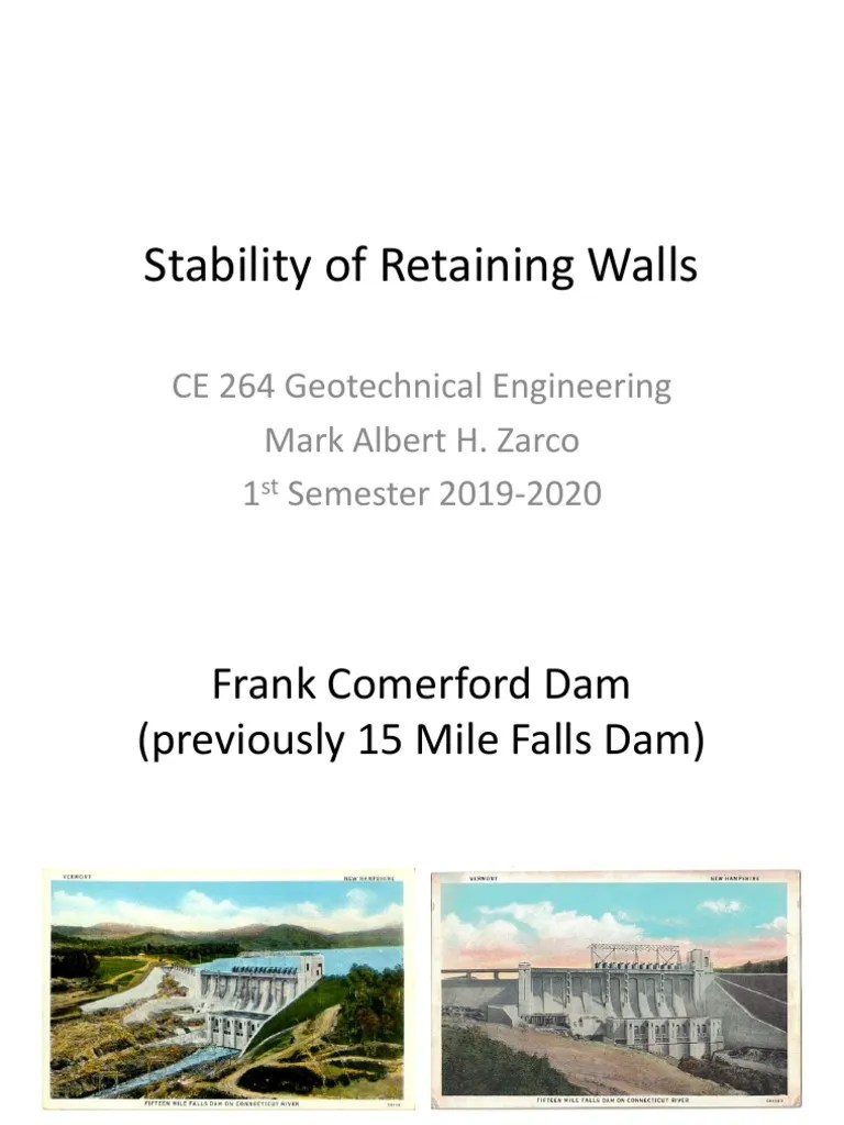 Stability Of Retaining Walls | PDF