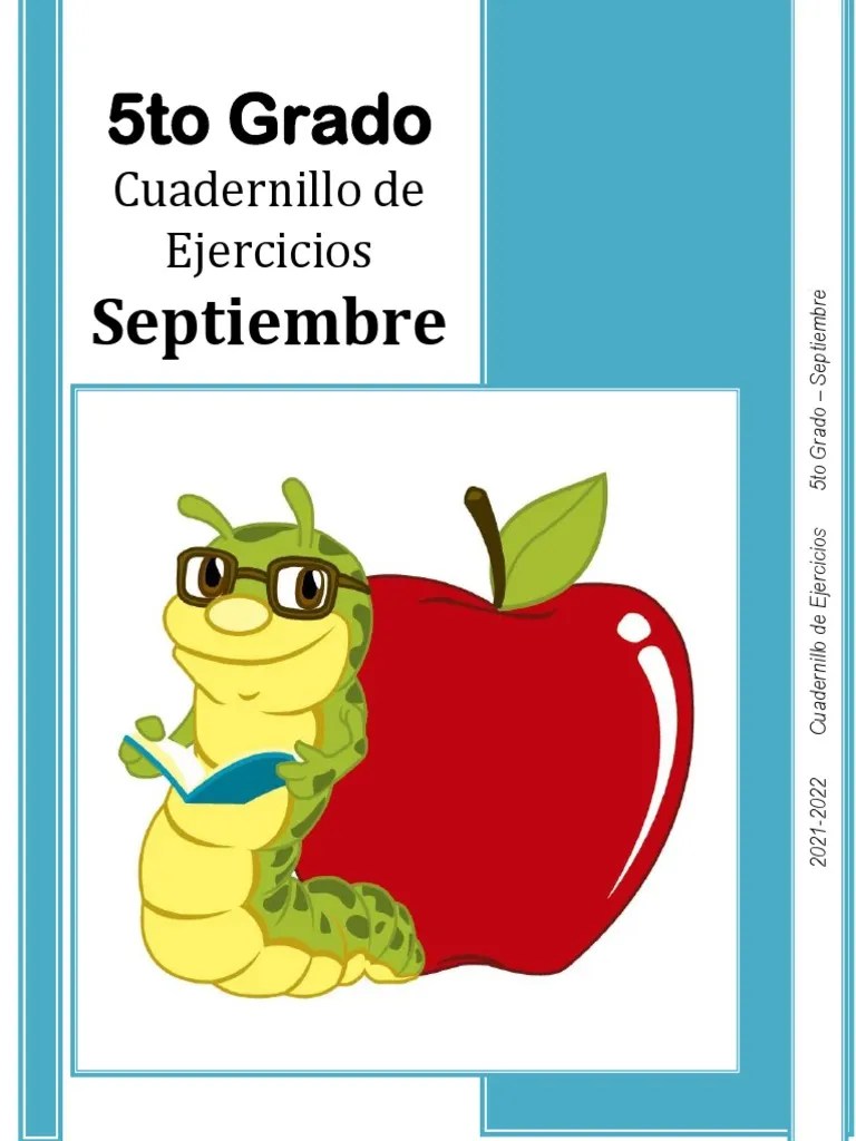 Most viewed questions in análisis de la . 5to Grado Cuadernillo De Ejercicios Septiembre 2021 2022 Pdf Alimentos Adverbio