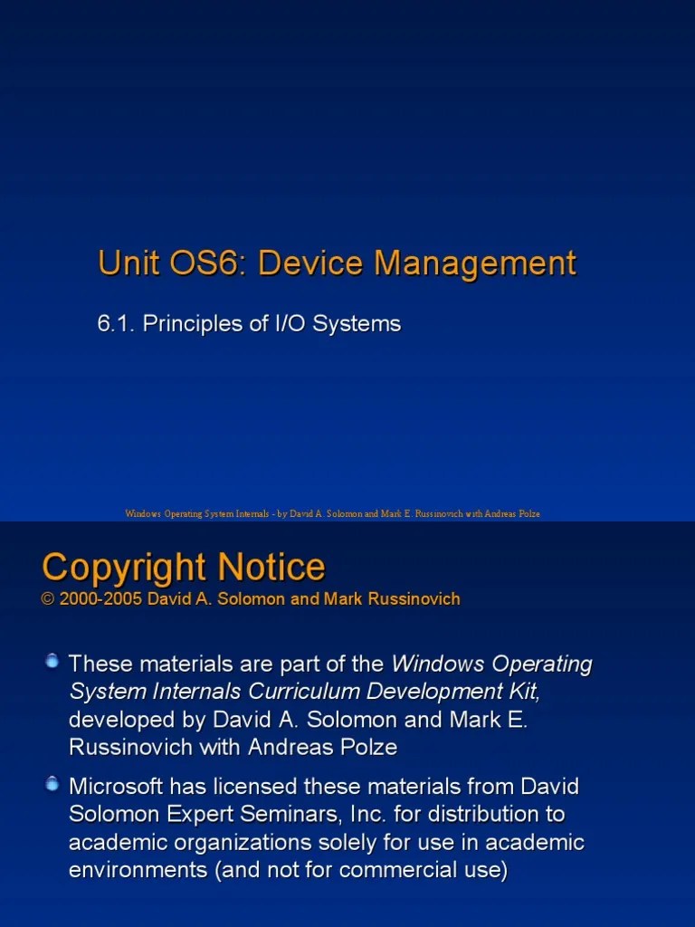 Principles Of Input And Output Devices | PDF | Input/Output | Kernel ...
