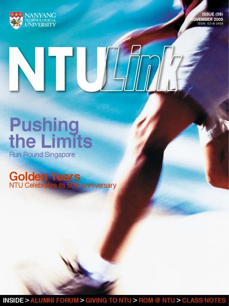 The way two people do when they decide to take the plunge and get married. Issue 58 November 2005 Issn Ntu Pushing The Li Pdf Singapore World Politics