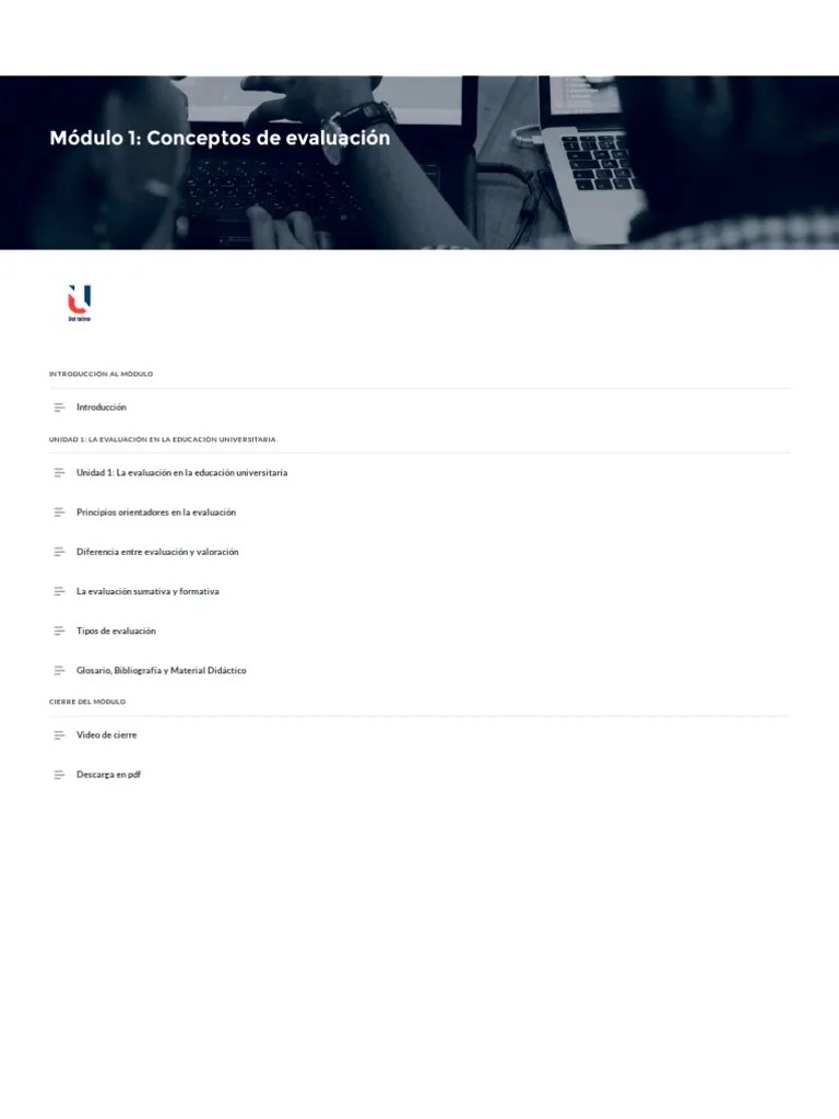 Módulo 1 | PDF | Evaluación | Aprendizaje