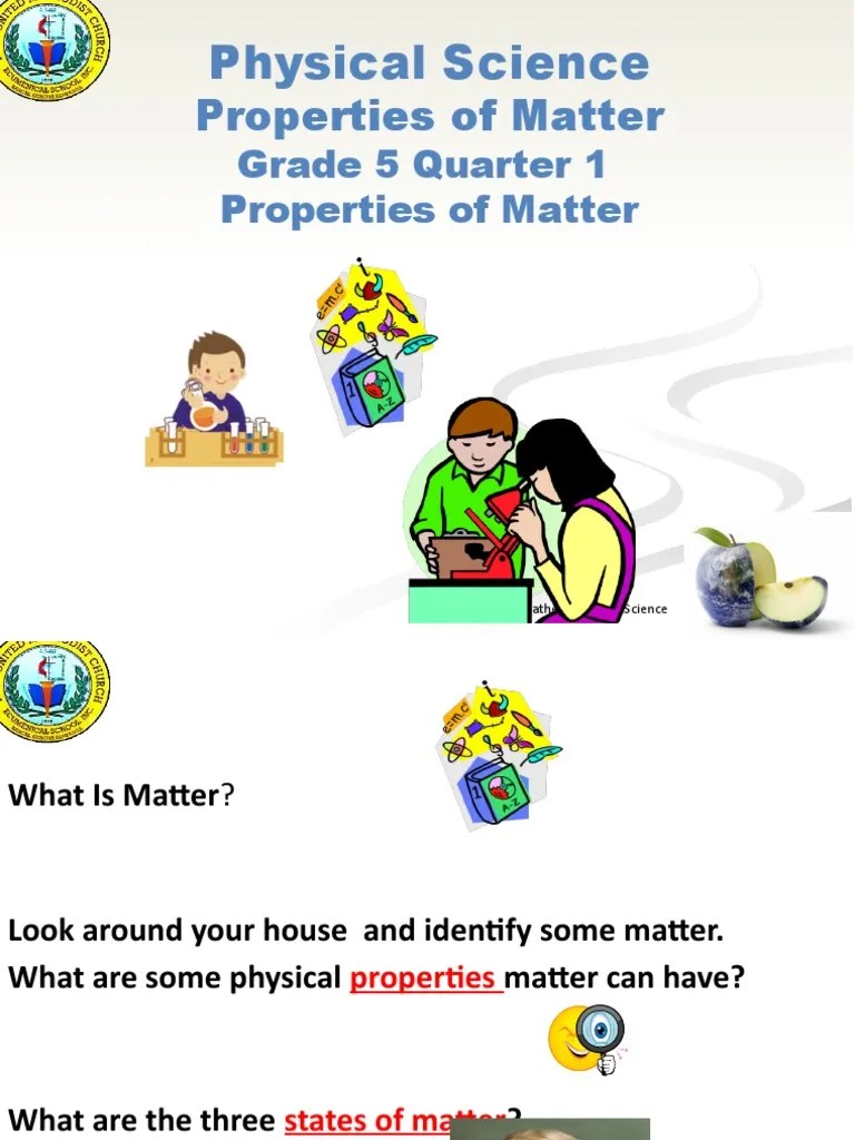 Science5 Day 1 Week 1 | PDF | Matter | Gases
