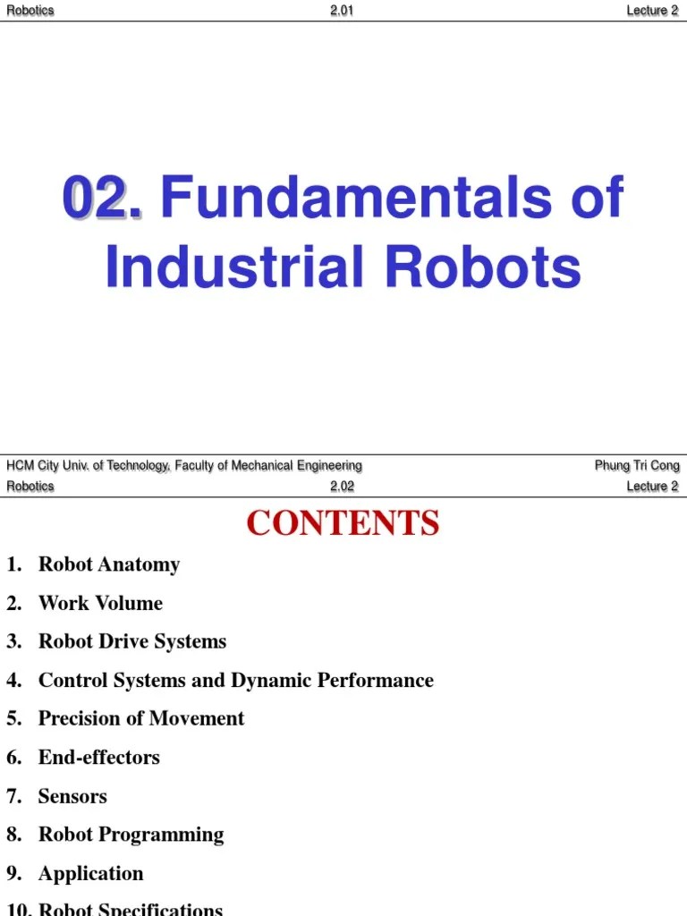 2 Fundamental Industrial Robot | PDF | Actuator | Mechanical Engineering