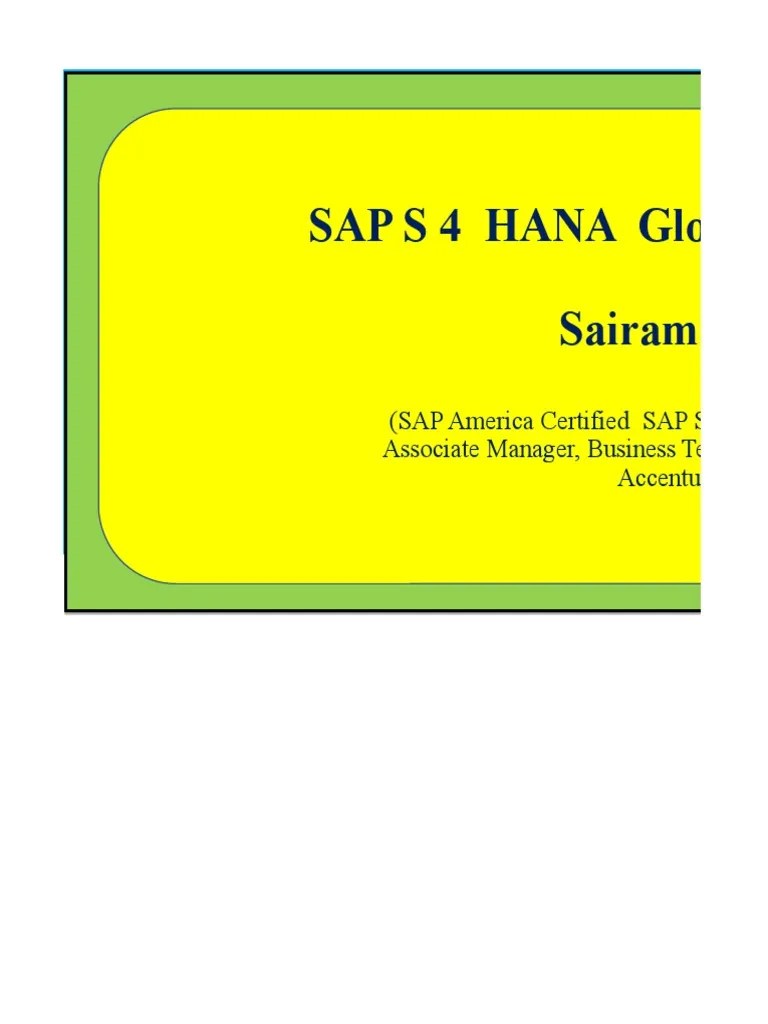 Sap S4 Hana Simple Finance Student Copy 1.19 | PDF | Accounts Payable | Debits And Credits