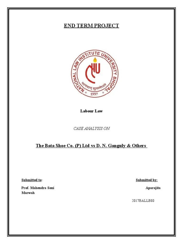 Labour Law - Case Analysis | PDF | Strike Action | Tribunal