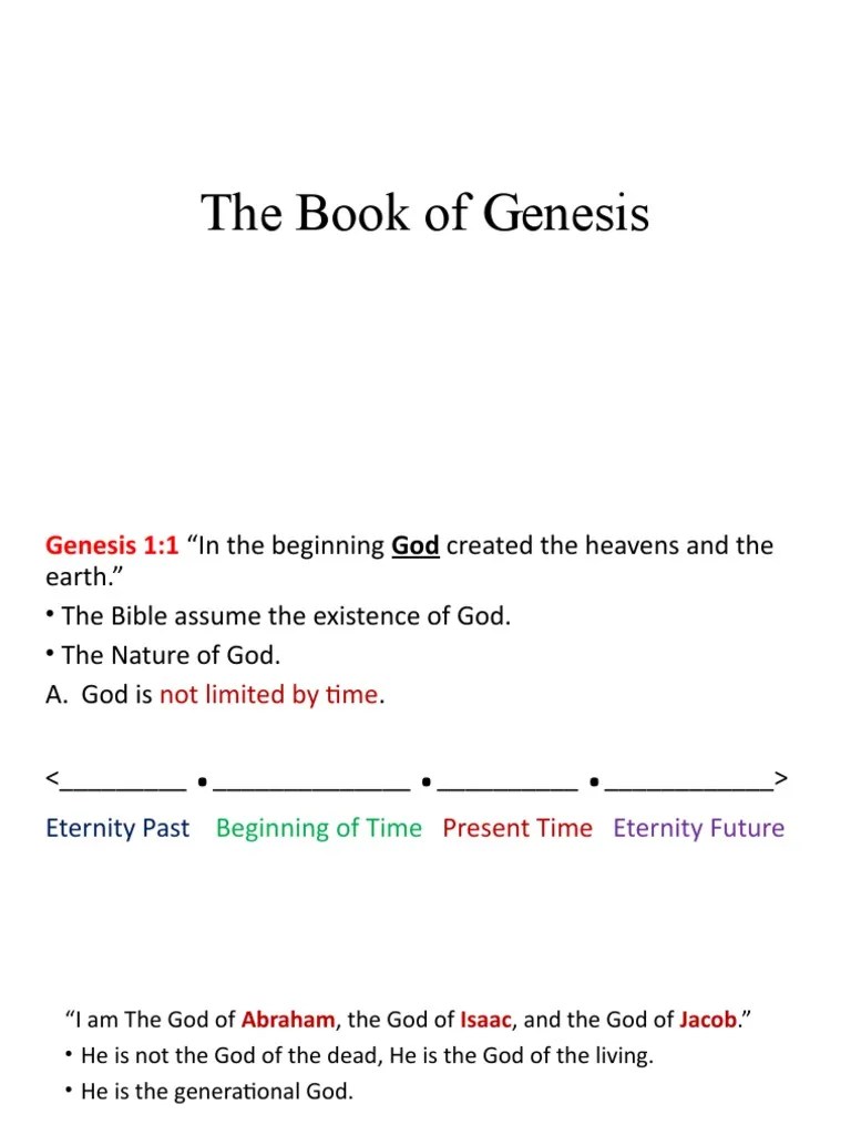 The Book Of Genesis | PDF | Noah | Book Of Genesis