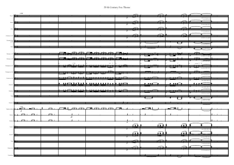 20 TH Century Fox Theme - Partitura Completa | PDF