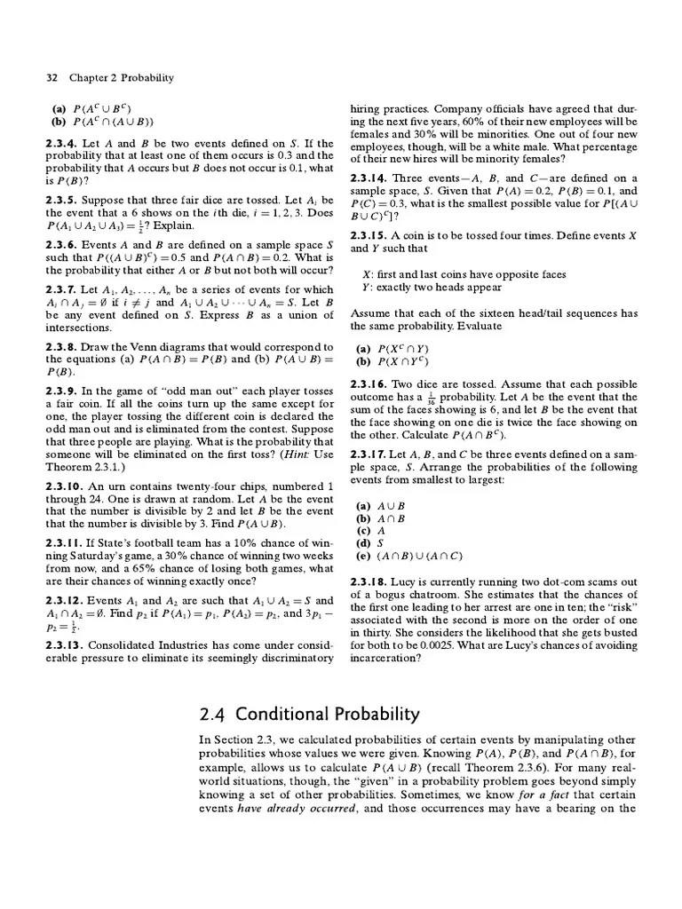 Conditional Probability | PDF | Chess Theory | Chess