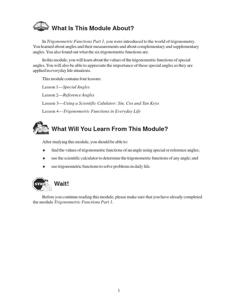 Trigonometric Functions2 | PDF | Trigonometric Functions | Sine