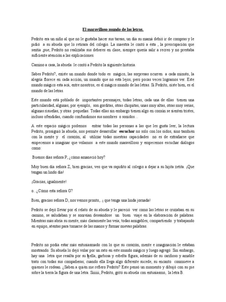 El Mundo De Las Letras. | PDF