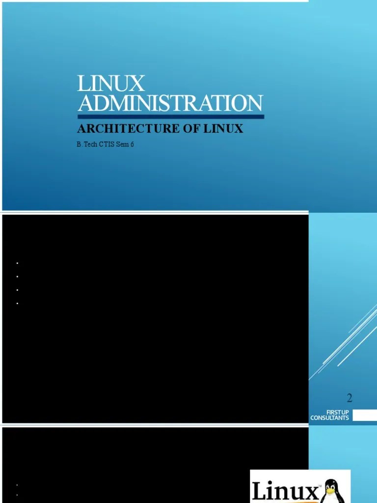 Architecture Of Linux | PDF | Kernel (Operating System) | Shell (Computing)