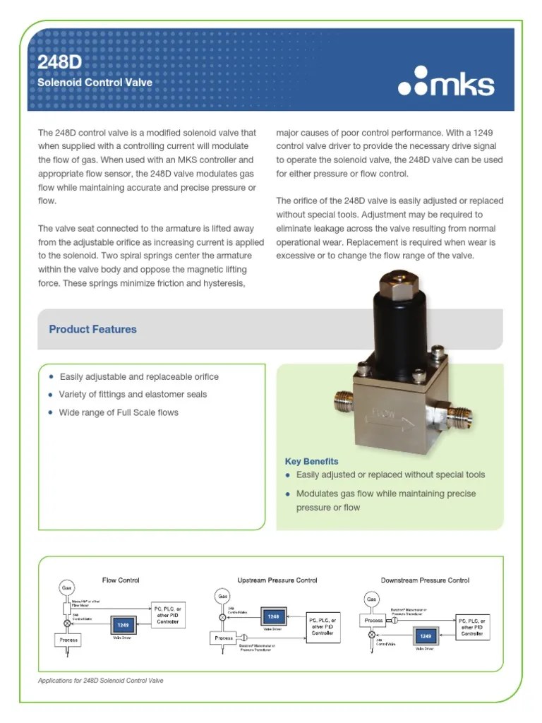 Solenoid Control Valve: Product Features | PDF | Valve | Building Engineering