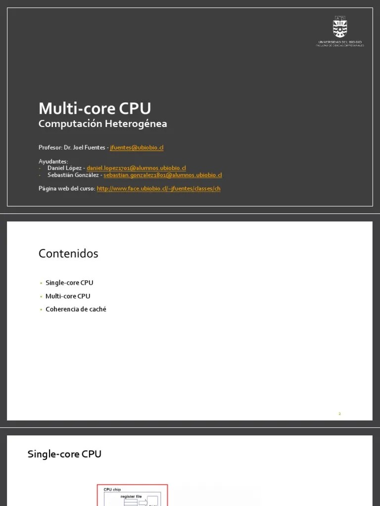 4 Multicore Cpu | PDF | Unidad Central De Procesamiento | Caché ...