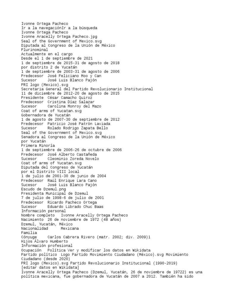Ivonne Ortega Pacheco | PDF