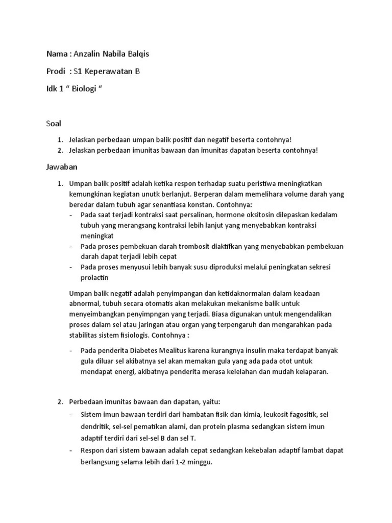 Biologi S1 Keperawatan | PDF