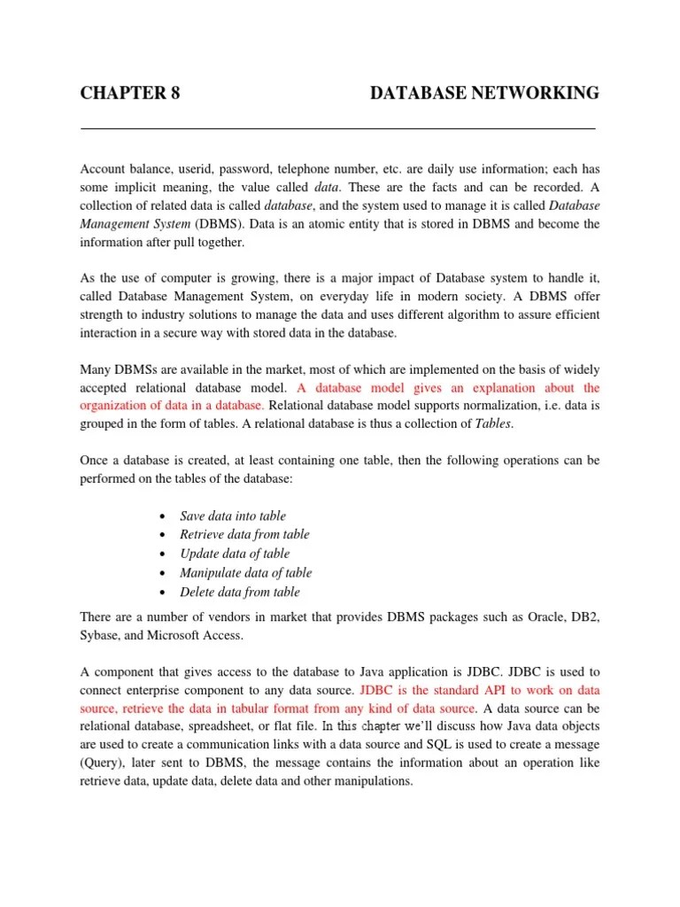 Java Database | PDF | Databases | Relational Database